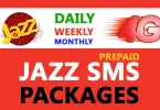 Jazz Warid Sms Packages