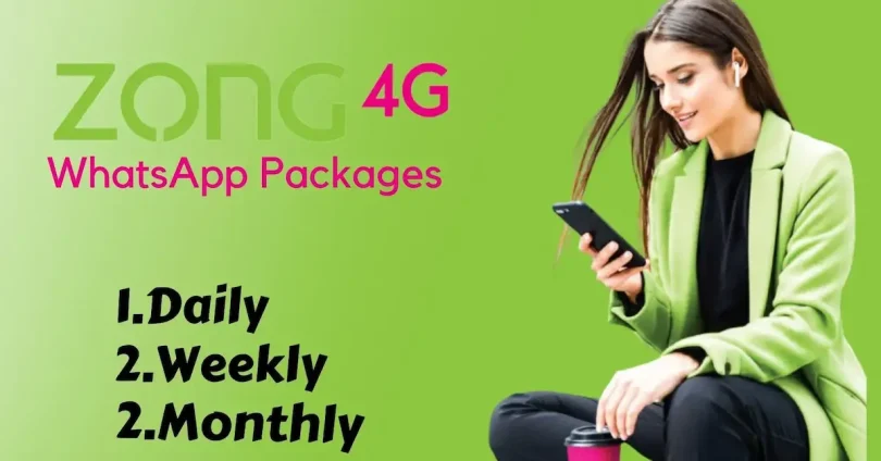 Zong Whatsapp Package Monthly Check Code