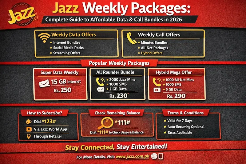 How to Activate Mobilink Weekly Internet Package