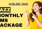 Jazz Whatsapp Package Monthly In 30 Rupees