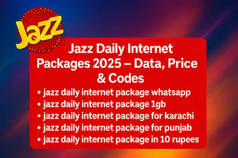 Types of Jazz Net Package Daily Offers