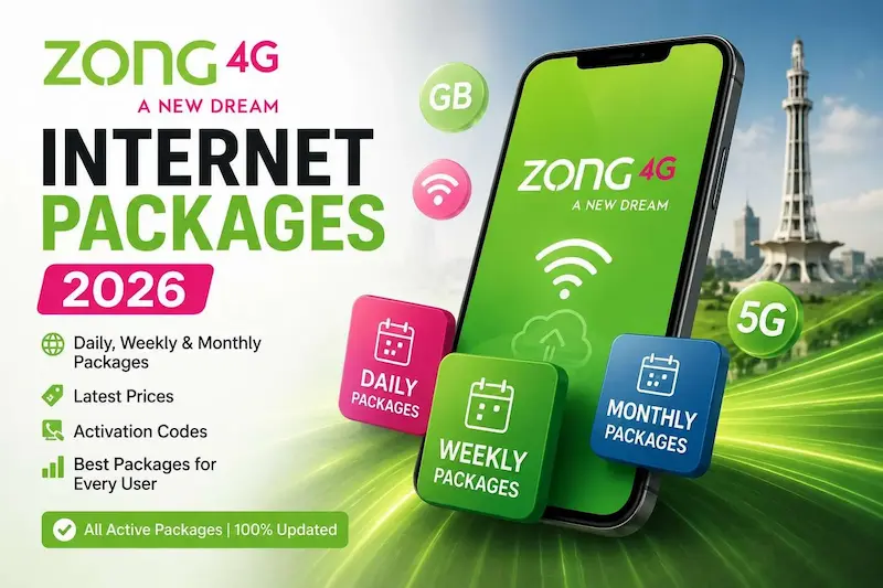 WhatsApp Monthly Package Zong Price and Validity