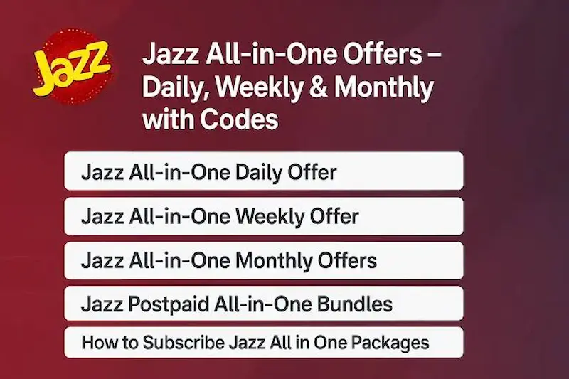 Jazz Call Packages Weekly Code at a Glance