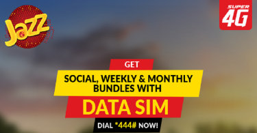 Jazz Data SIM Package Codes