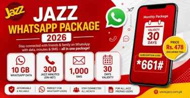 Jazz Monthly Package Whatsapp Code