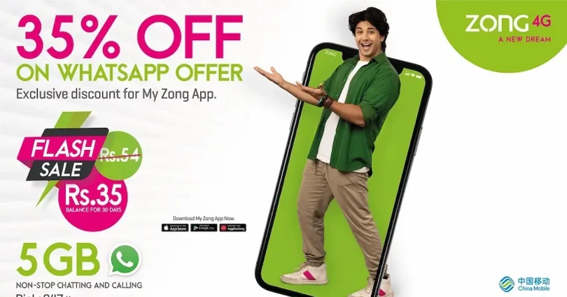 Zong Daily Whatsapp Package