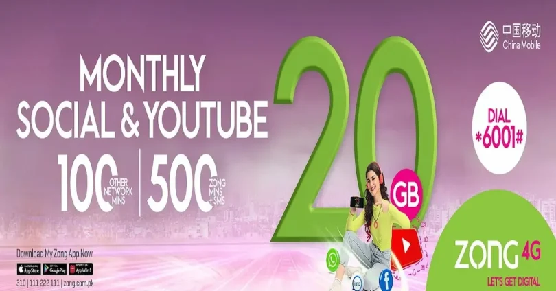 Zong Net Packages Monthly Code