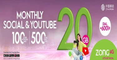 Zong Monthly Youtube Package