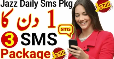 jazz 1 day sms package code