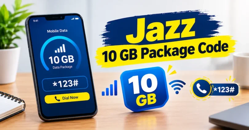 jazz 10 gb package code