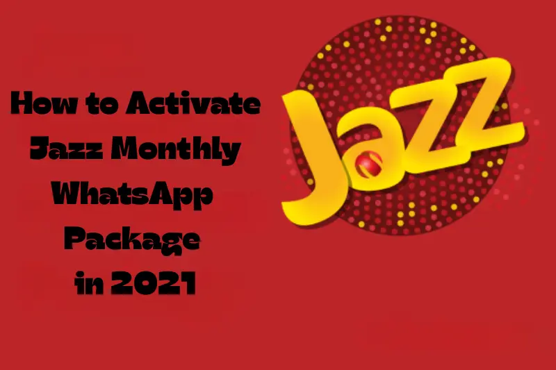 how to activate jazz monthly whatsApp package in 2021