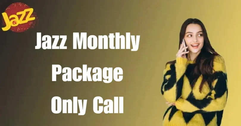 jazz monthly package only call