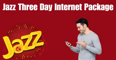 jazz three day internet package