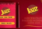 jazz whatsapp package monthly code 2021