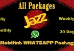mobilink whatsapp package