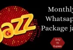 monthly whatsapp package jazz