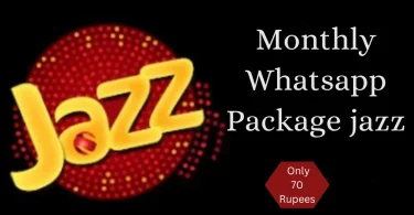 monthly whatsapp package jazz