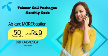 telenor call packages monthly code