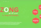 zong call packages